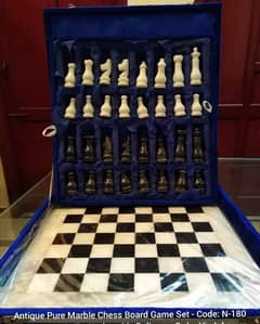 PURE MARBLE CHESS GAME AND GIFT SET