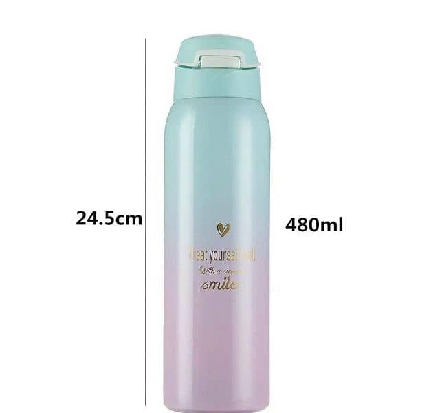 portable stainless steel straw cup water bottle with free delivery 4