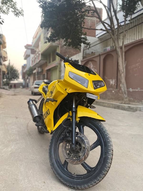 suzuki 150cc modified in heavy bike shape urgent sale 1