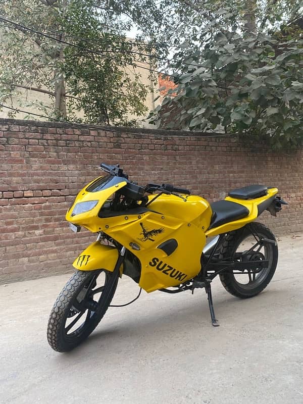 suzuki 150cc modified in heavy bike shape urgent sale 2