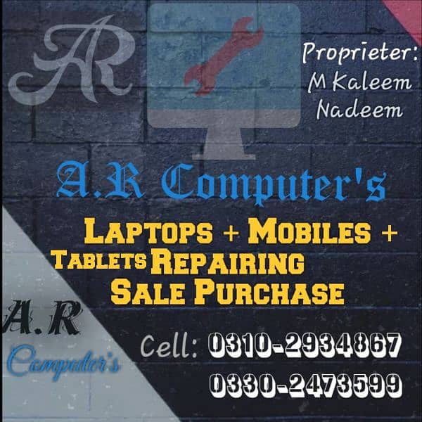 Laptop's, Computer's System's Repairing & Sale, Purchasing+Maintenance 1