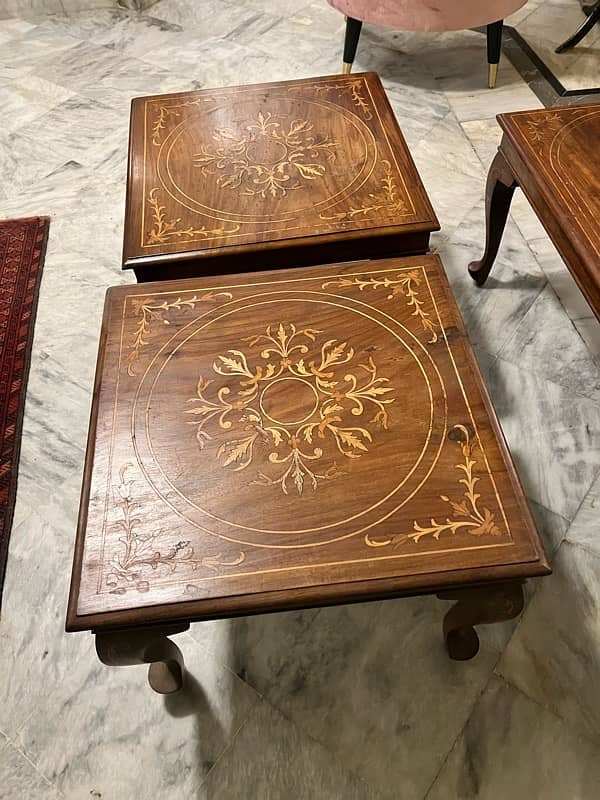 bedroom tables set | Center table | 2 side table | Chinioti Wood 9