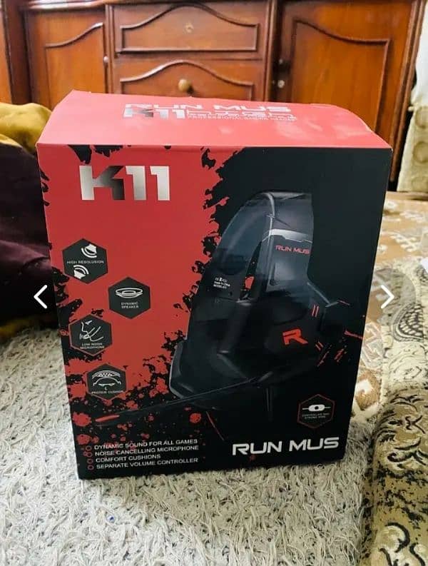 RUN MUS K11 gaming headphones for sale urgent 1