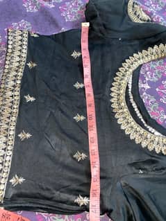 black lehnga and choli with can can