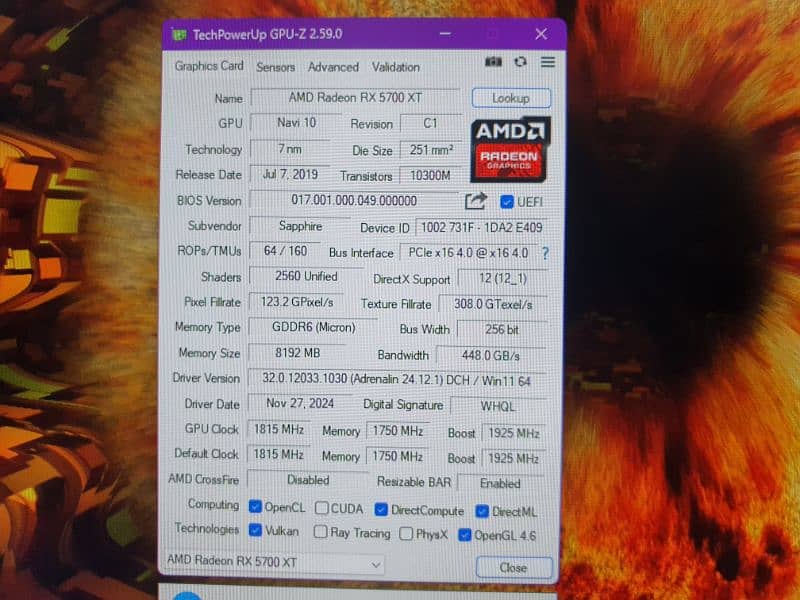 Sapphire Nitro RX5700XT Special ARGB Edition 4