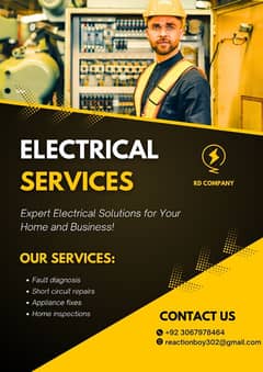 All Types OF Electrical Service And Works Available House Wiring etc