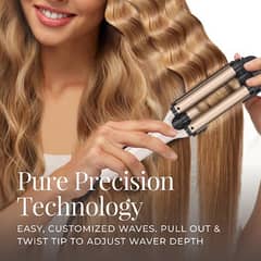 Remington 4 In 1 Adjustable Hair Waver With Pure Precision Technologe