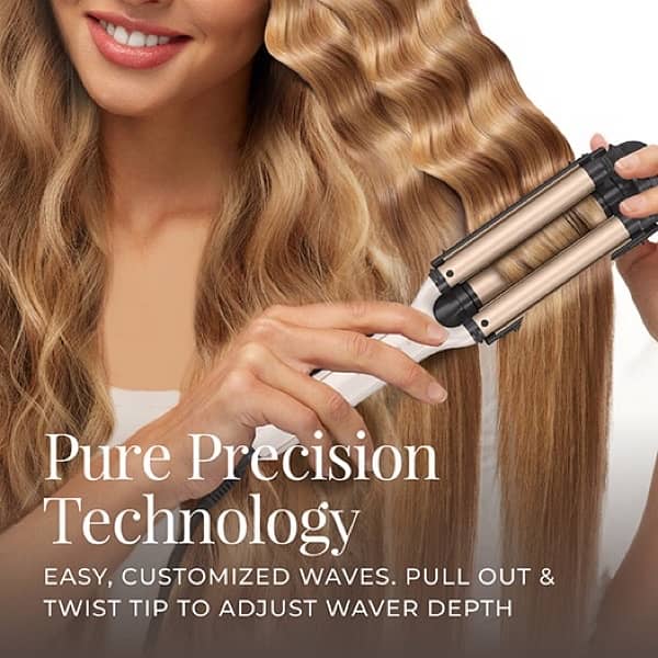 Remington 4 In 1 Adjustable Hair Waver With Pure Precision Technologe 0