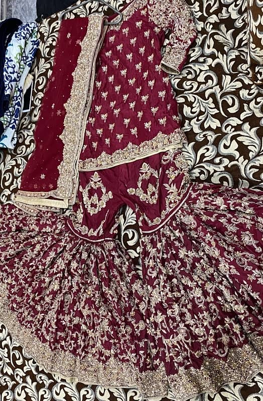 Design | Faiza Saqlain | Stunning Bridal Dress | Gharara 4