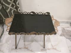 stylish table with glass