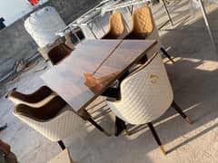 Antique dining chairs and table