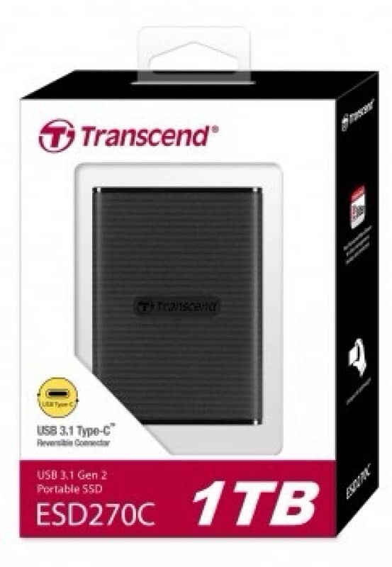 Transcend ESD270C - 1TB Type-C Portable SSD 0