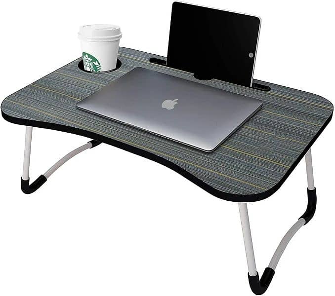 Laptop Bed Table with Latest features of cup holder and pen holder 1