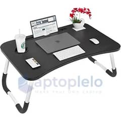 Foldable Adjustable Laptop Table Stand With cup holder & pen holder