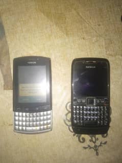 two nokia phones asha 303 & e71