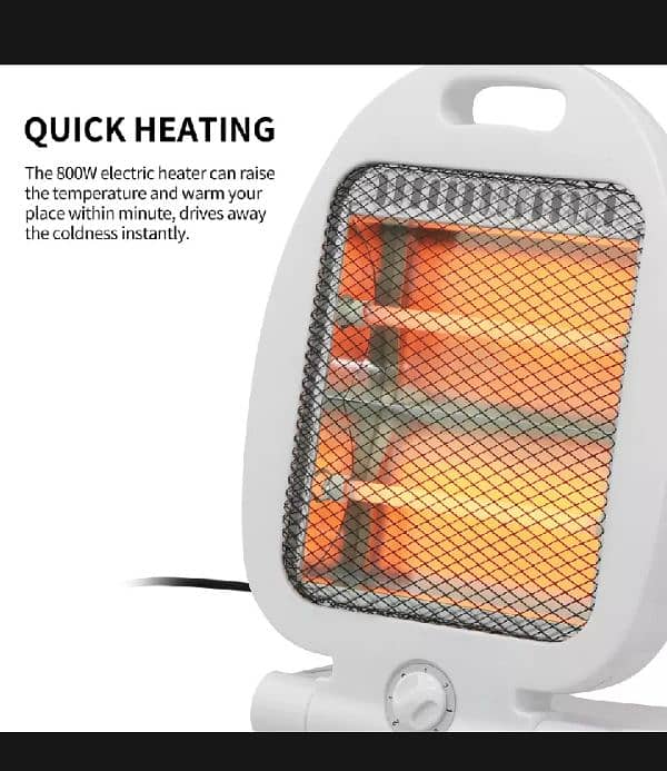 800W Space Heater Small Electric Ceramic Heater 3