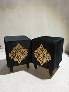 Luxury Wooden Square Stools