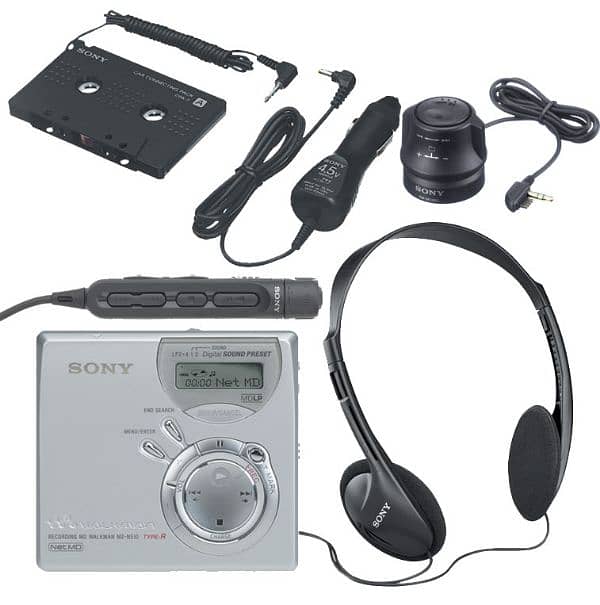 Sony Walkman Mini Disc MD Netmd with Discs 1