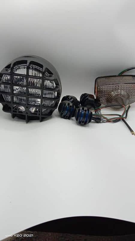 Bike headlight backlight indicator set 3