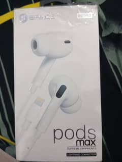 Pods Max Supreme Earphones (w Lightning Connector) GAMING HANDSFREE