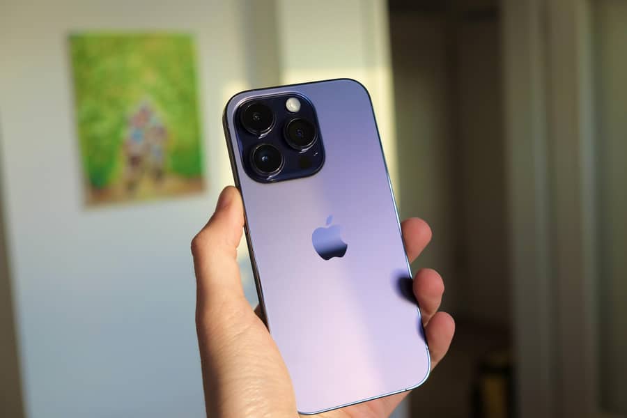 Iphone 14 Pro 256 GB Deep Purple Color Open Box 0