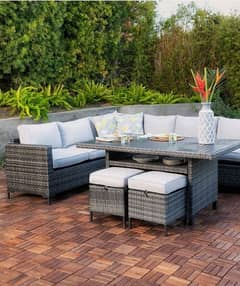 outdoor swing/Lawn chairs/outdoor dining table set/6 seater sofa set