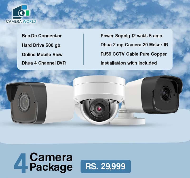 Cctv Cameras complete pkg installation/cctv security camera HD qualit 5