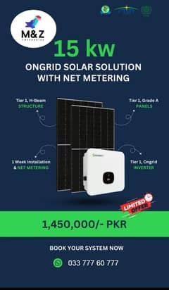 Solar System (ON-GRID, OFF-GRID, HYBRID) Complete Installation, Pane