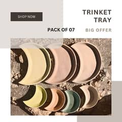 pack of 07 Moon trinket trays