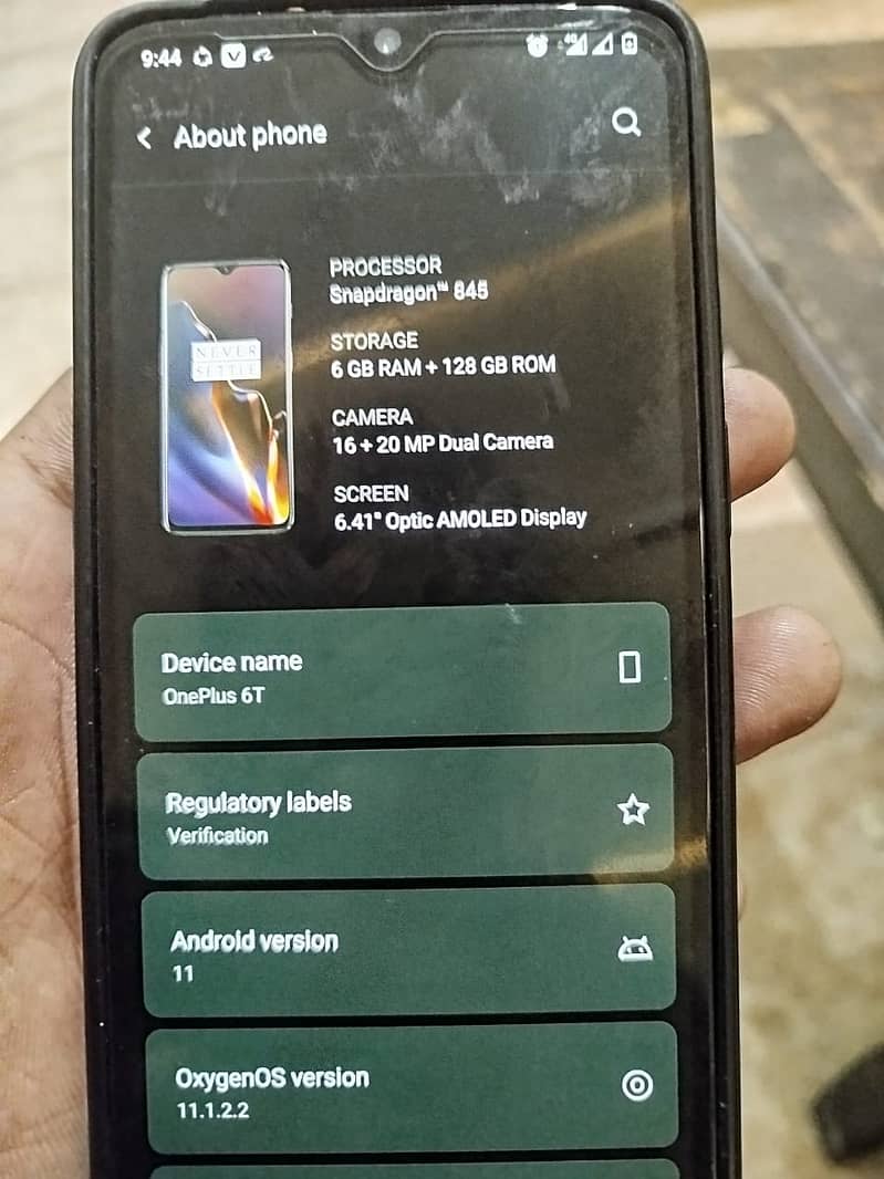oneplus 6 t /128 gb 2