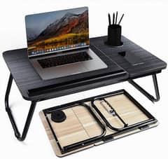 New Laptop Table with upgraded features of tablet, cup & pen holder