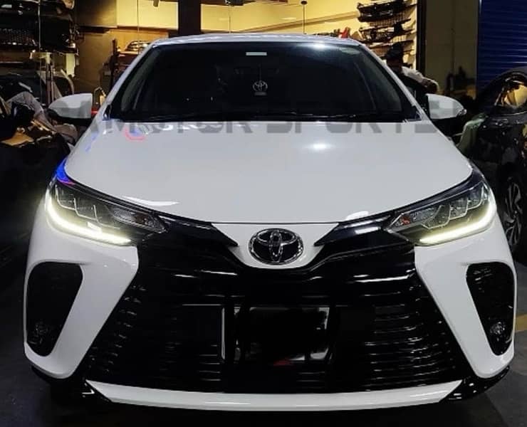 Toyota Yaris LED Headlamps & Facelift Bumper Thailand variant 0