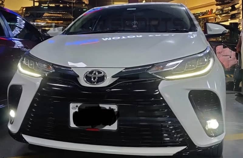 Toyota Yaris LED Headlamps & Facelift Bumper Thailand variant 1