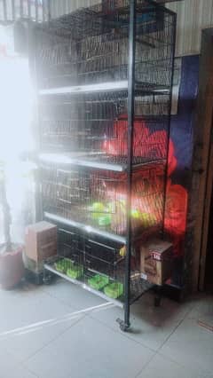 difrent size used cages for all birds and animals