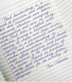 handwriting assignment work