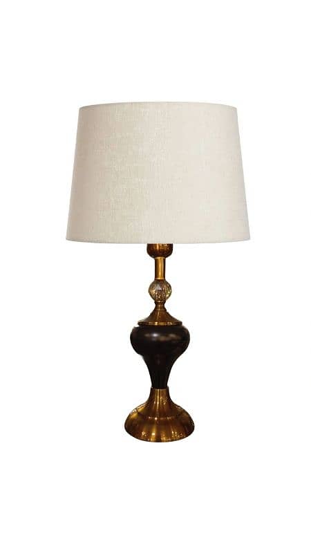 Table Lamp Pair Metal Frame with fabric shade 6