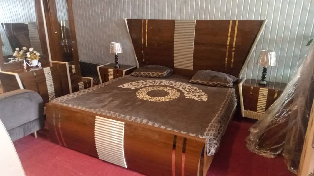 Bed Set / Double Bed Set/ Wooden Bed/ Poshish Bed/Complete Bed Set 16