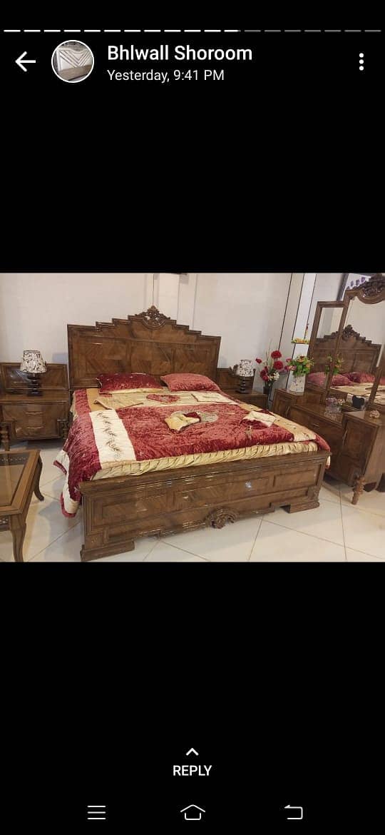 Bed Set / Double Bed Set/ Wooden Bed/ Poshish Bed/Complete Bed Set 19