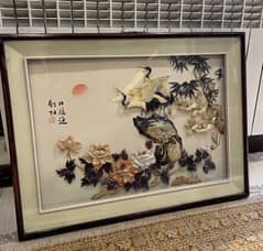 Beautiful Chinese Frame made from Fine Shells & Glass