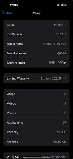 Iphone 15 Pro Max 256GB PTA APPROVED