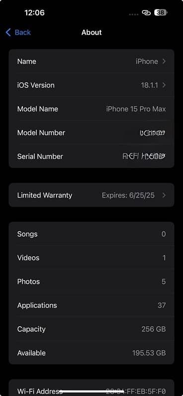 Iphone 15 Pro Max 256GB PTA APPROVED 0