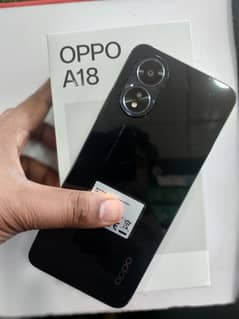 oppo A18 4gb 128gb complete box