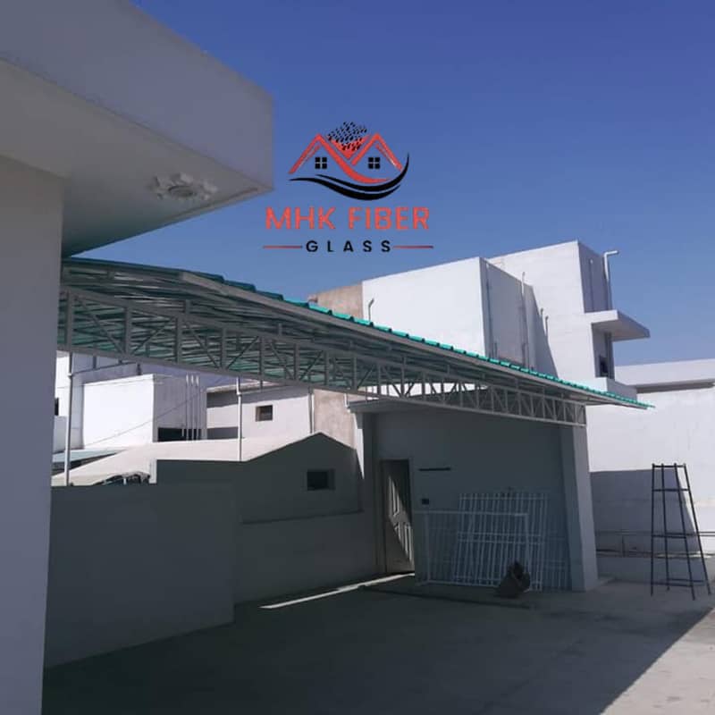 Fiber glass / parking shed/ Fiberglass/ fiber glass / fiber sheet 1