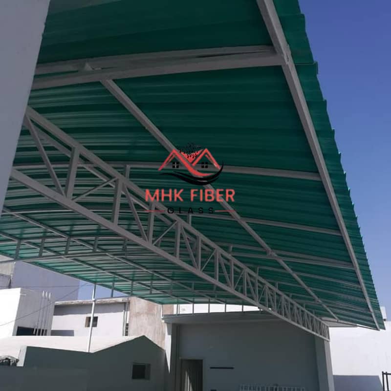 Fiber glass / parking shed/ Fiberglass/ fiber glass / fiber sheet 2