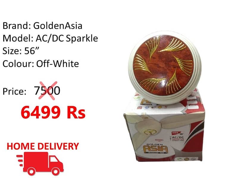 WHOLESALE RATE AC/DC FANS SOLAR FAN ROYAL , TAMOOR , GFC 0