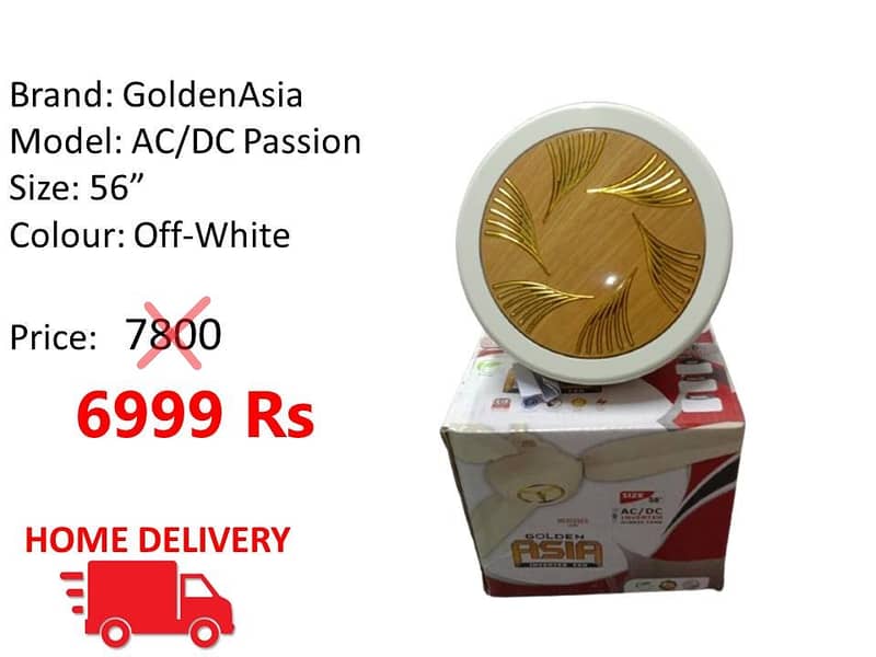 WHOLESALE RATE AC/DC FANS SOLAR FAN ROYAL , TAMOOR , GFC 1