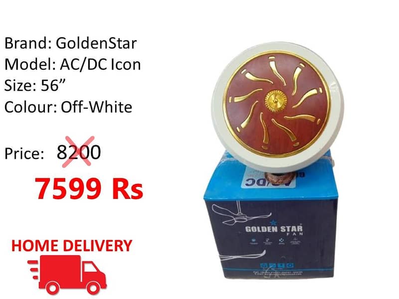 WHOLESALE RATE AC/DC FANS SOLAR FAN ROYAL , TAMOOR , GFC 3