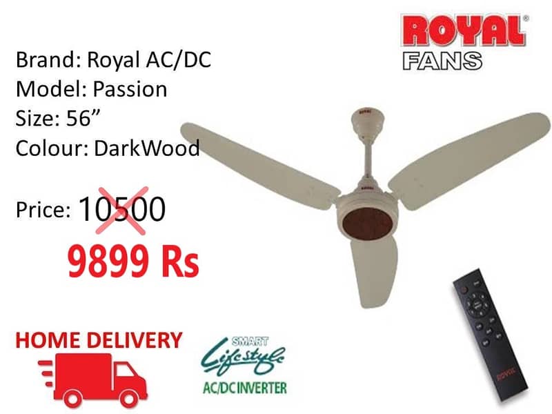 WHOLESALE RATE AC/DC FANS SOLAR FAN ROYAL , TAMOOR , GFC 14