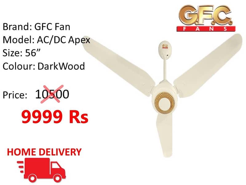 WHOLESALE RATE AC/DC FANS SOLAR FAN ROYAL , TAMOOR , GFC 16