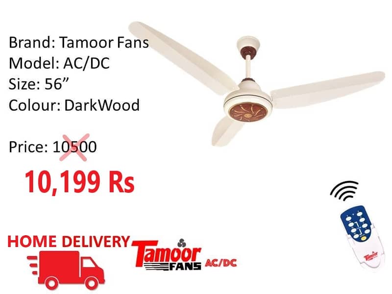 WHOLESALE RATE AC/DC FANS SOLAR FAN ROYAL , TAMOOR , GFC 17